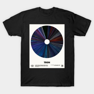 minimal_Tron Warp Barcode Movie T-Shirt